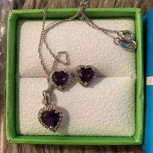 🆕Amethyst 💜 Necklace & Earring Set 🦄♒️